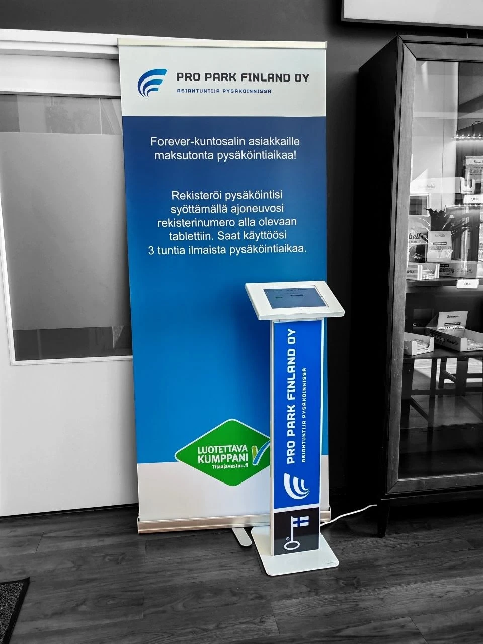 Tablet-rekisteröinti vierailijoille